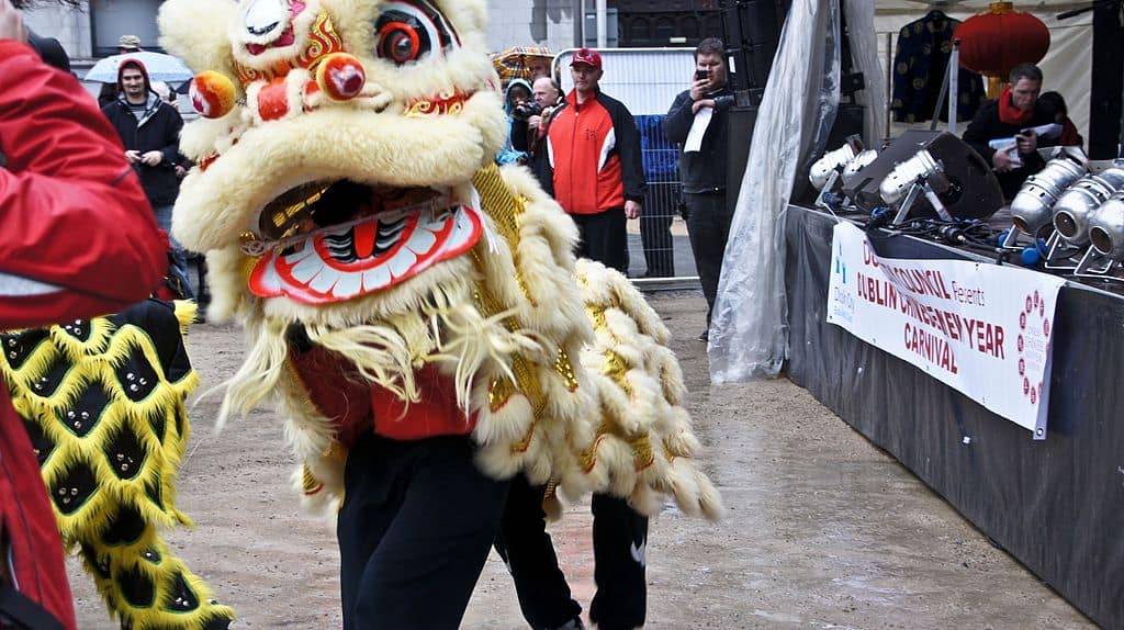 Le lièvre lors des festivités du Nouvel An chinois Le lièvre lors des festivités du Nouvel An chinois