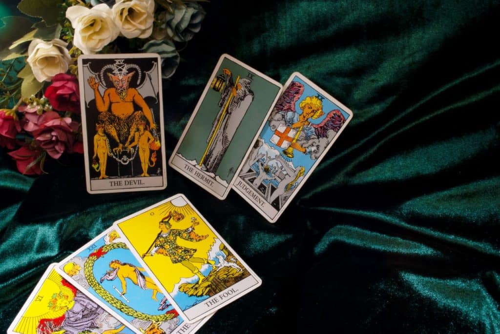 La carte du Diable, en haut à gauche La carte du Diable, en haut à gauche