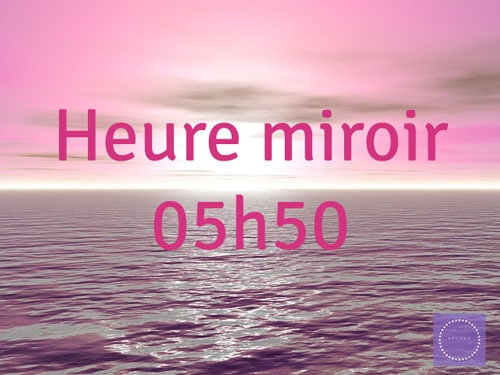 Heure miroir inversée 05h50