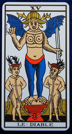 Carte Diable Tarot de Marseille