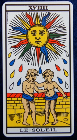 soleil Carte du soleil Tarot de Marseille